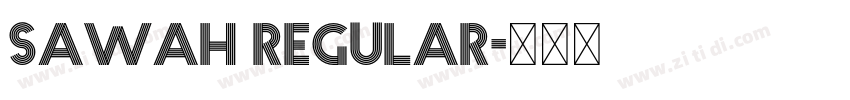 Sawah Regular字体转换